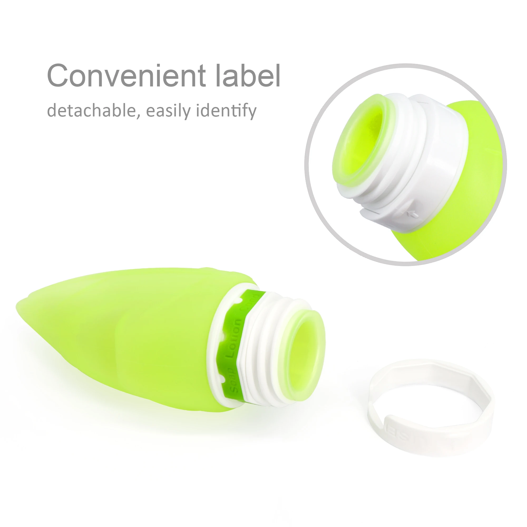
Portable travel bottle Leak Proof Squeezable Travel Size Toiletries Containers Refillable travel accessory for shampoo liquids 