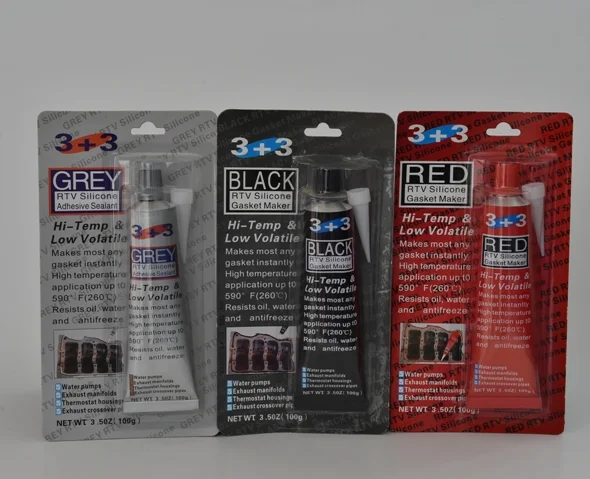 gasket Sealant adhesive super glue for auto parts Mega Grey silicone sealants&adhesives RTV Gasket Maker