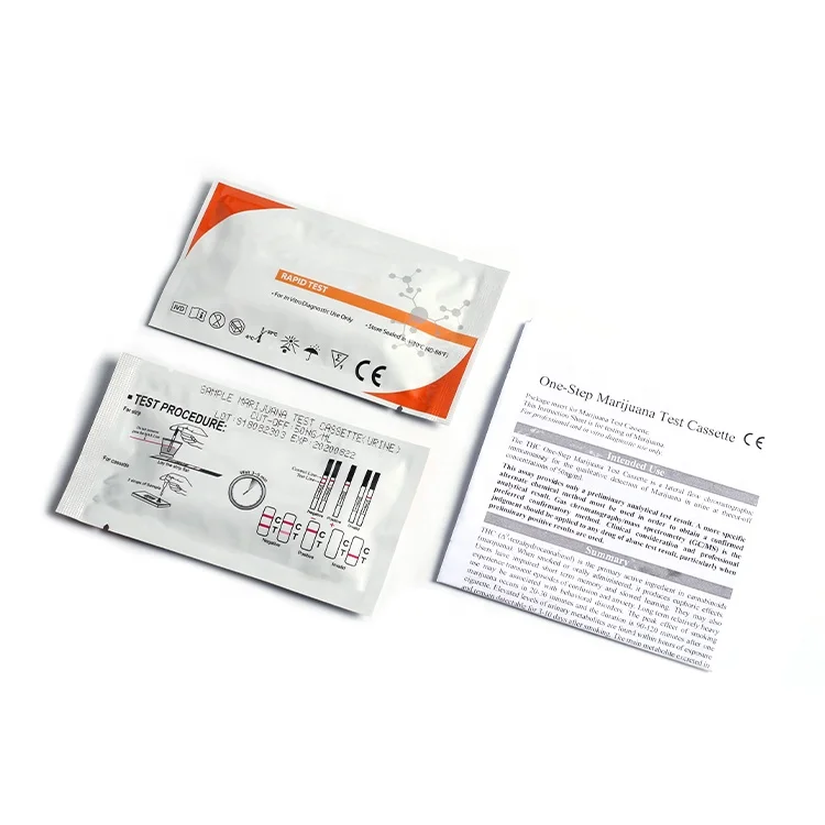 
One Step Medical Health Analysis IVD Product THC Rapid Drug Test Kits 