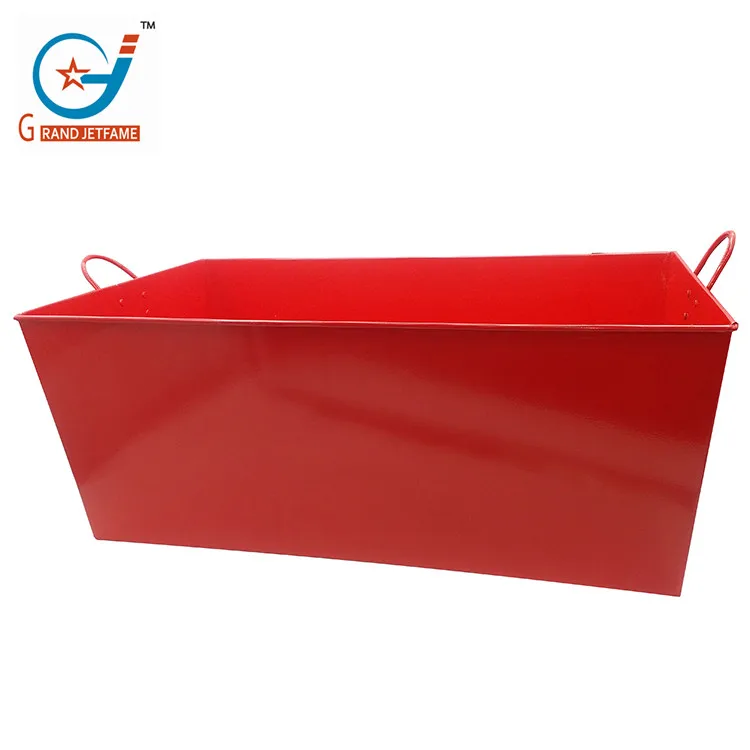 70 cm red rectangular barrel Fashion Galvanized Iron Copper Ice Bucket