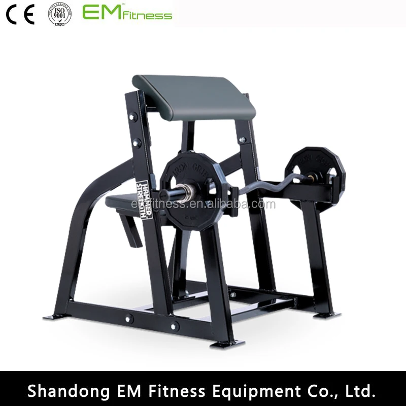 EM955 gym strength machine seated arm curl scott bench