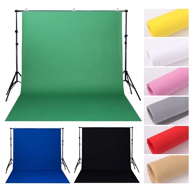 1.6X4/3/2M Green Screen Photo Background Photography Backdrops Backgrounds Studio Video Nonwoven Fabric Chromakey Backdrop Cloth