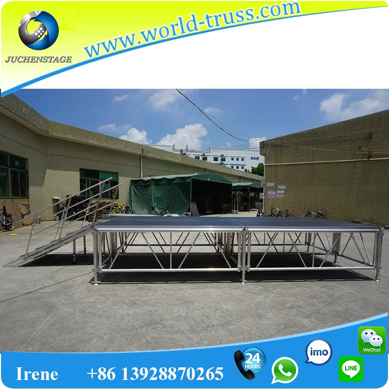 Adjustable Legs Portable Modular Stage|China Outdoor Aluminum Stage
