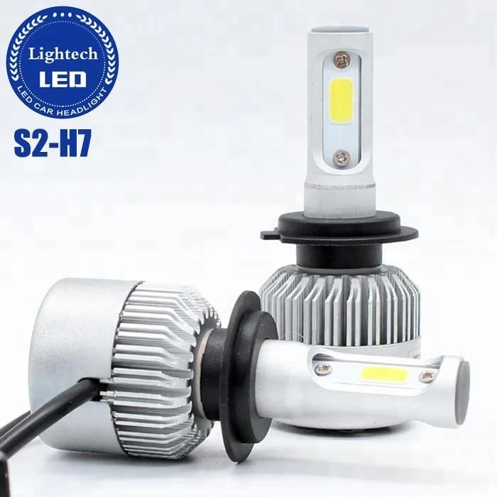 COB LED S2 автомобильные лампы H11 5202 HB3 HB4 9005 9006 H7 светодиодные фары