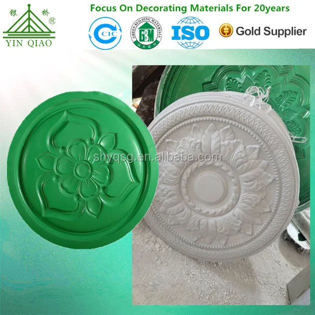 High Quality Gypsum Ceiling Rose 3D Ceiling Center Panel Medallion Plastic Molds