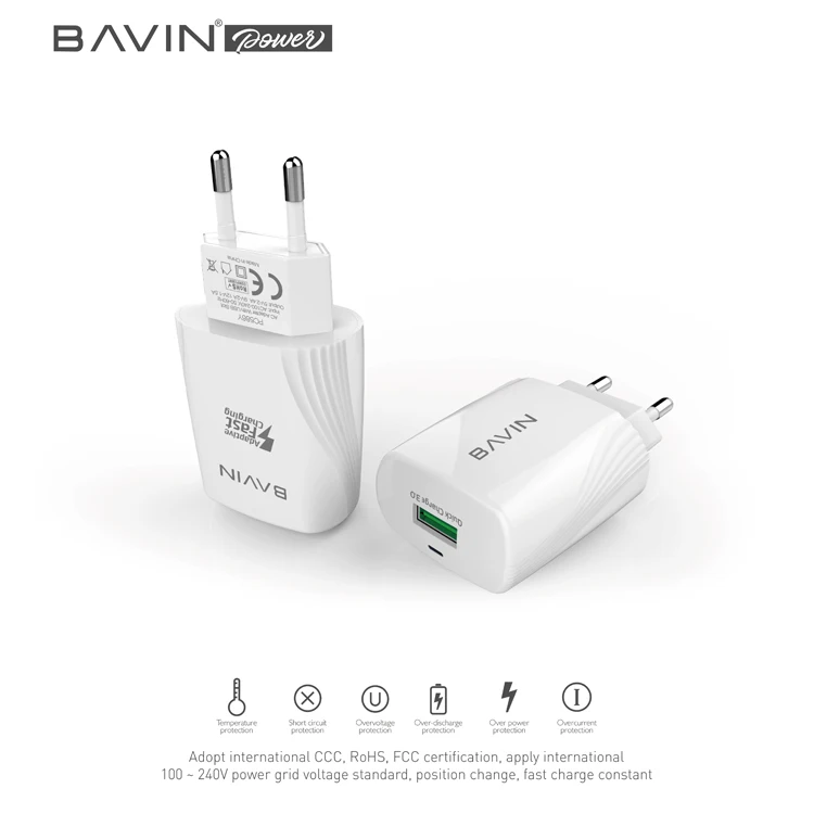 Адаптивное быстрое зарядное устройство usb type-C для ios, подходит для qualcomm 3,0, поддерживается все бренды мобильных телефонов