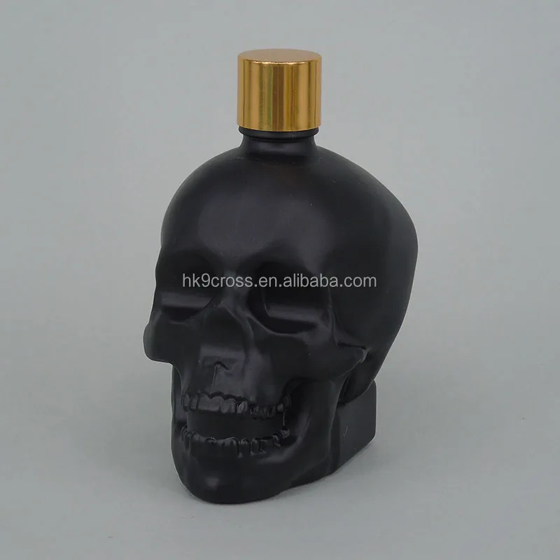 
Child proof skull head dropper e juice bottle matte black 30ml 60ml 120ml 