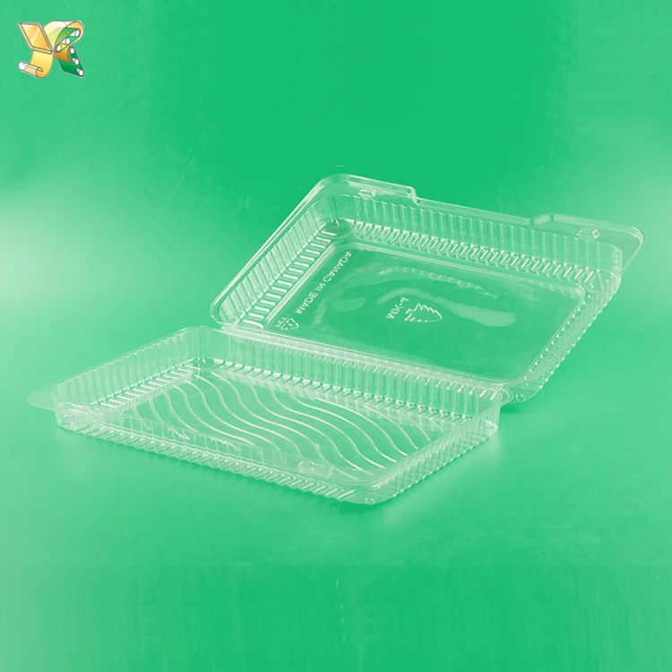 Transparent Container Healty PLA Food Disposable Fruit Box with Lid