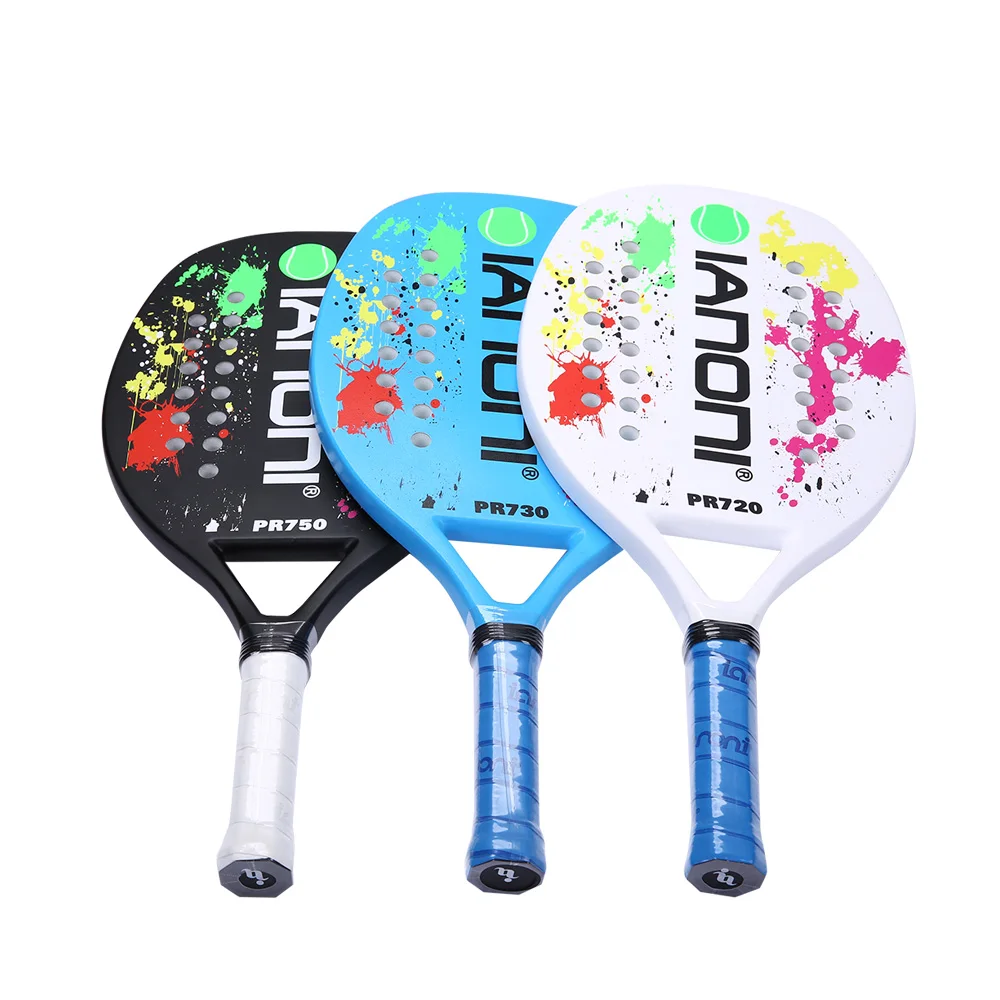 
New design in Wholesale With Full carbon fiber OEM beach tennis racket 