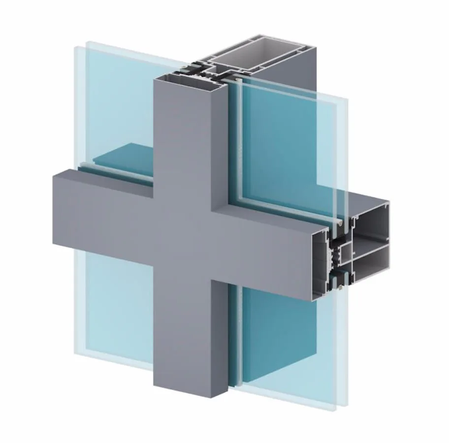 
heat insulation aluminium profiles accessories for glass curtain waling, curtain wall windows 