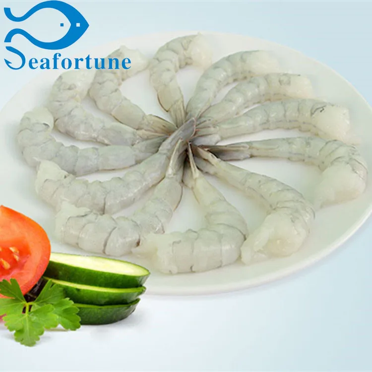 Raw IQF Frozen PDTO Peeled-Deveined-Tail-On Vannamei Shrimp Penaeus Vannamei