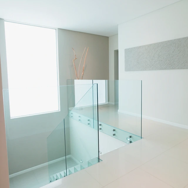 10mm Thick Frameless Glass Railing For Balcony