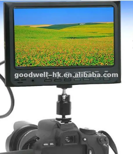 1024x 600 7 Inch Full HD DSLR LCD Monitor for Camera with HDMI Input and Output (Not for India Market)