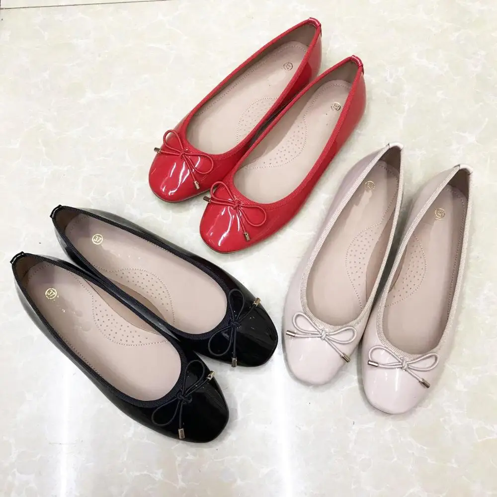 Office lady red ballet pointe outdoor pumps shoes for sale