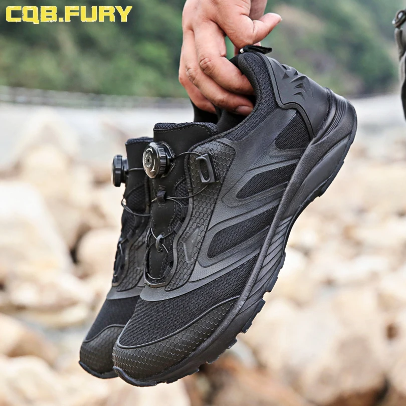 BOA Adjustment shoelace system hiking shoes police patrol shoes for sale 1/5 Army Black Leather Tactical Combat Military Boots