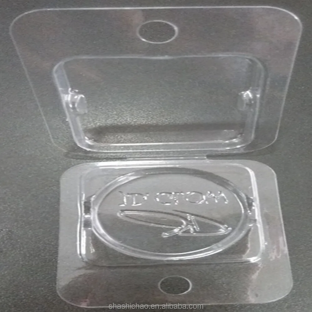 
accept customized clear eye shadow clamshell packaging 