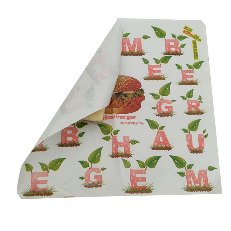 
Colorful Print Factory Customized China Printing Manufacture customized wax paper food packaging 