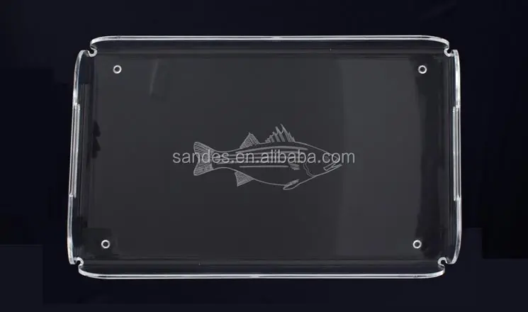 Attractive Design Clear Plastic Serving Tray with Various Colors