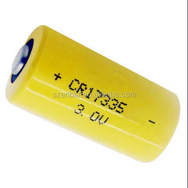 High Discharge Rate Good Quality and Cheap Price 3V 1500mAh Cylinder Lithium Ion Battery CR17335 123A