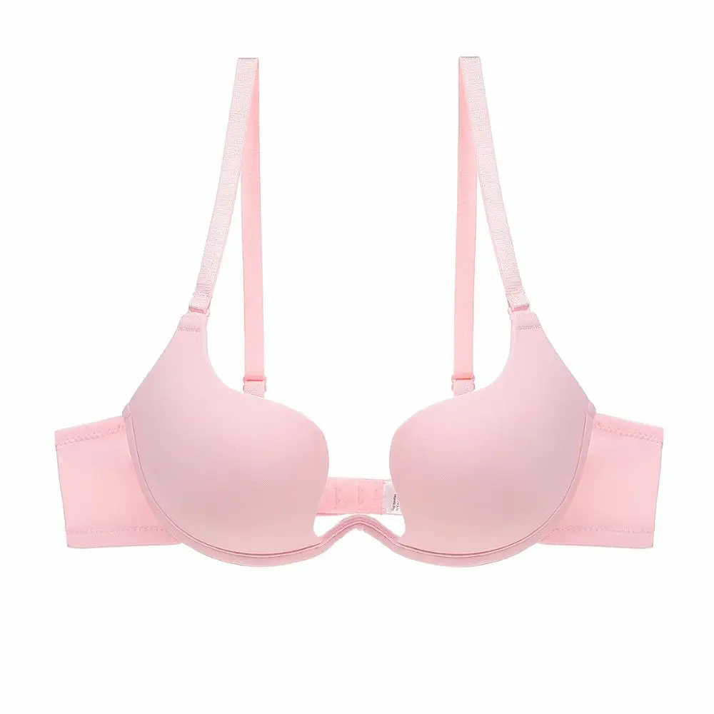 New Arrival Fashion Style Deep U Shape Cross Back Wedding Dress Padded Push up Bra