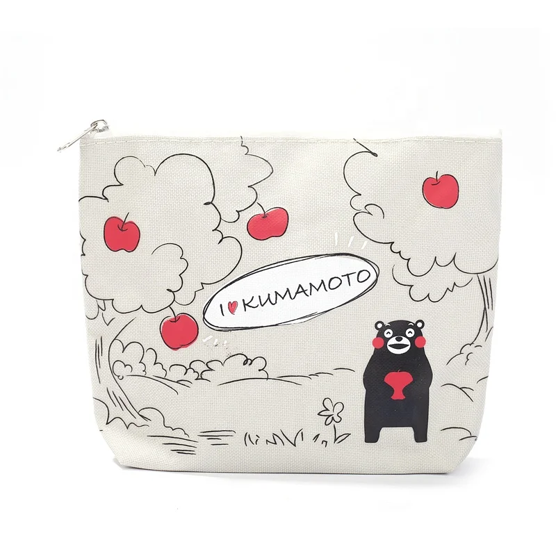 
wholesale cheap creative cotton canvas zipper travel pouch cosmetic bag 