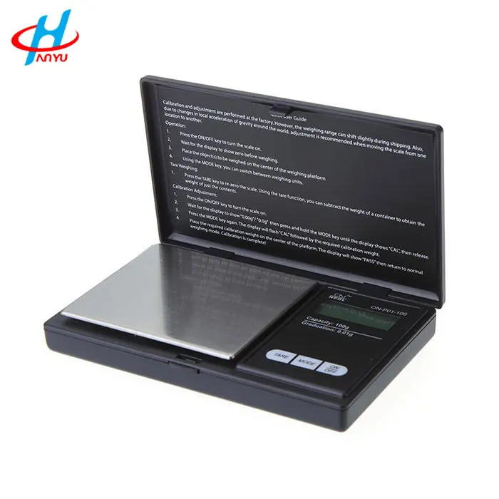 HY-CS pocket scale 0.01g 500g professional mini digital scale diamond weighing scale