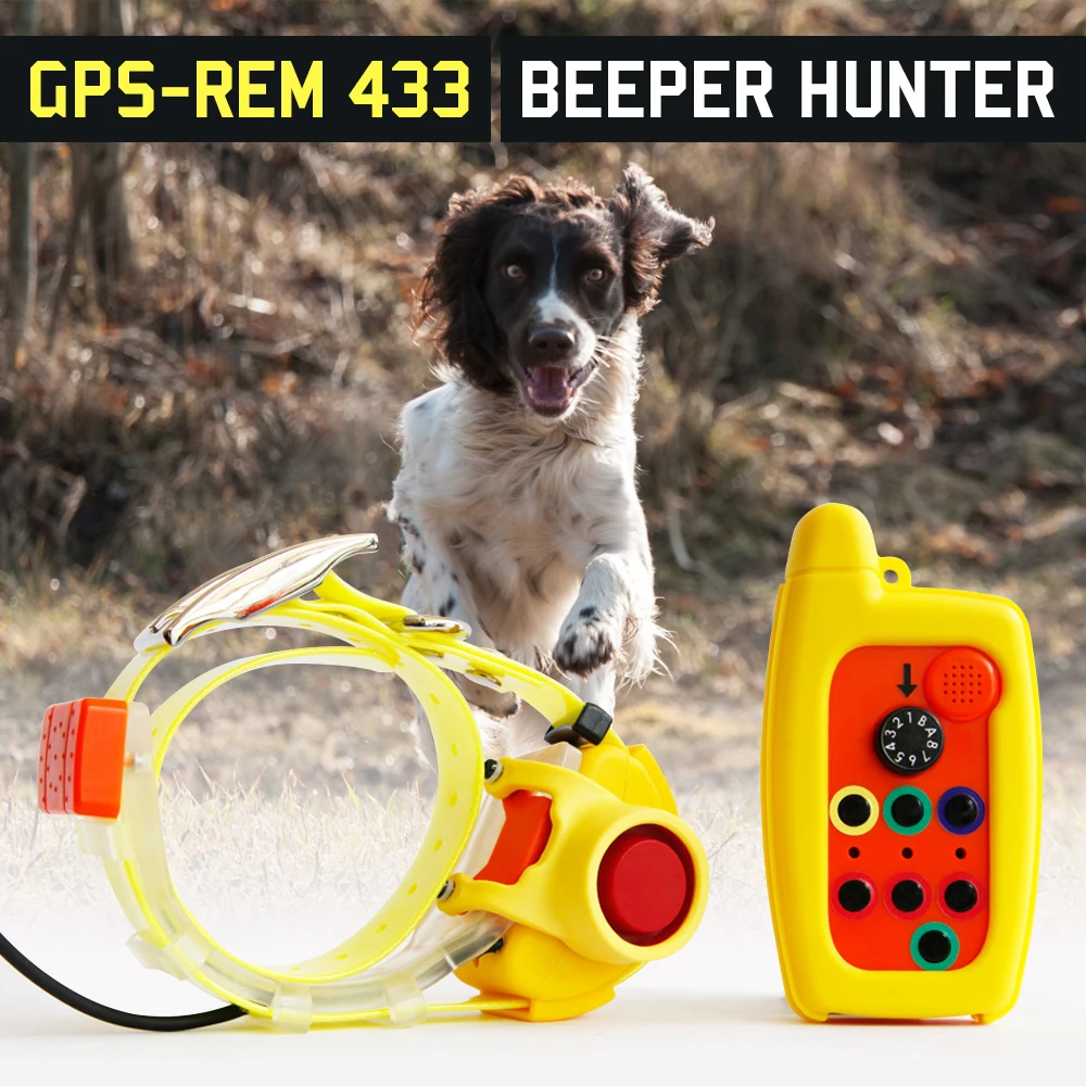 Hunting remote dog beeper with gps tracker collar