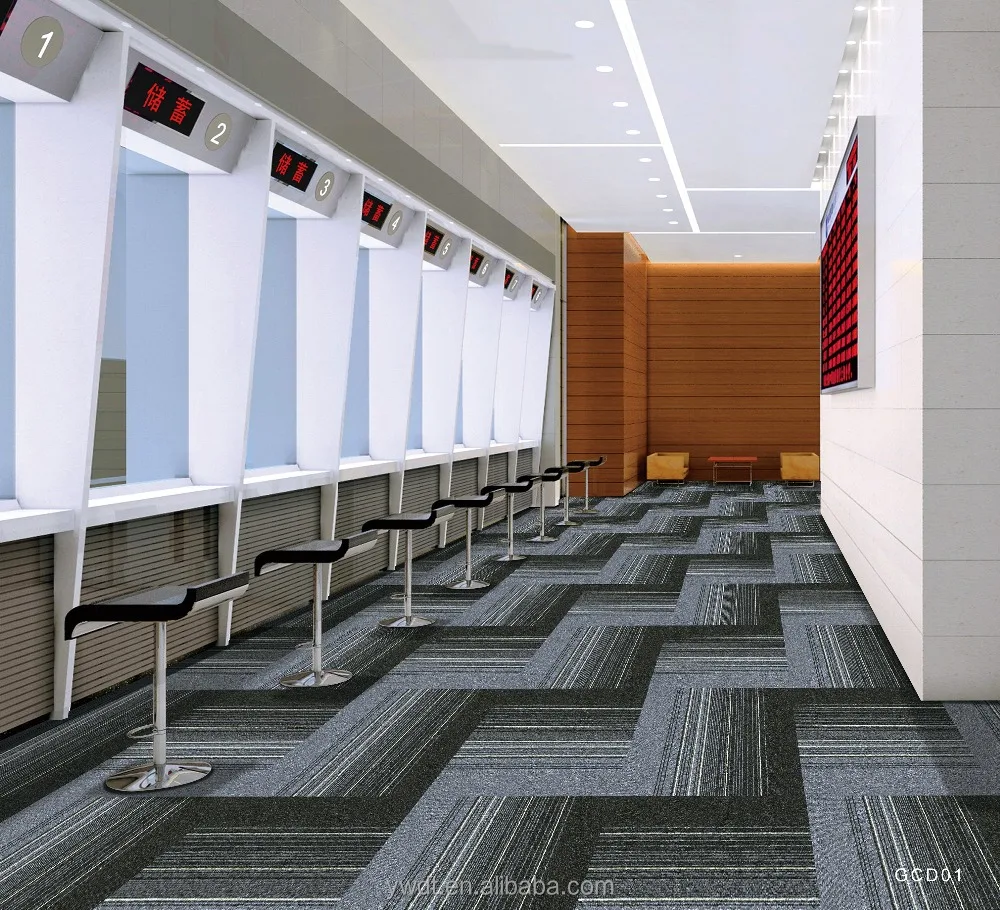 stripe nylon carpet tiles