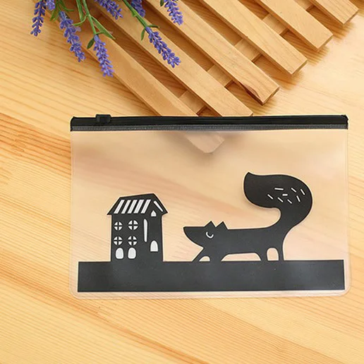 
Cartoon stylish transparents pvc pencil case 
