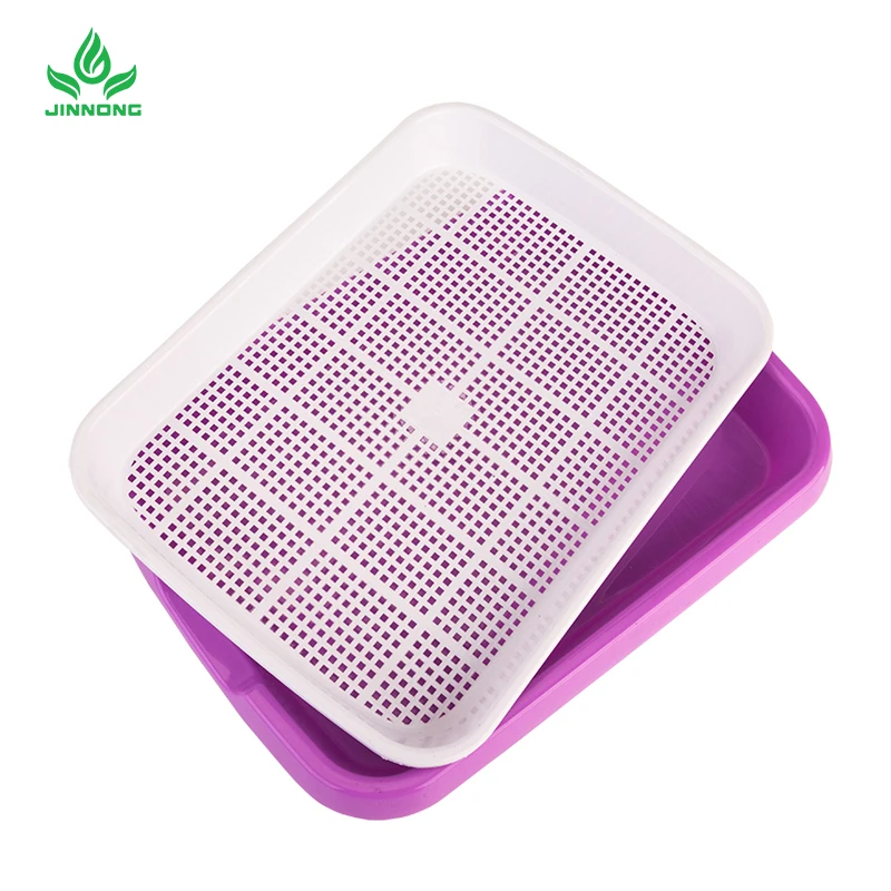 Double layer sprouts plastic seeding tray