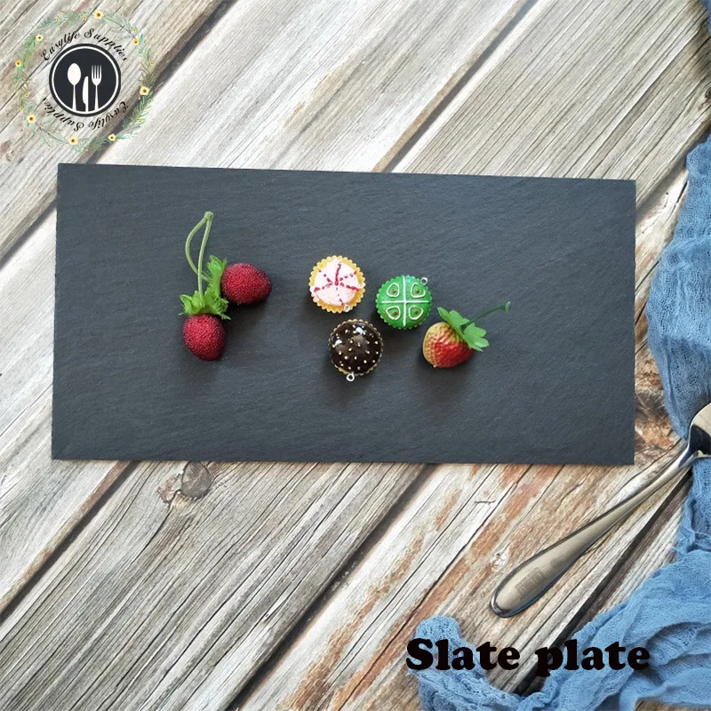 
Factory Direct Sales black slate natural stone tableware for wholesale 