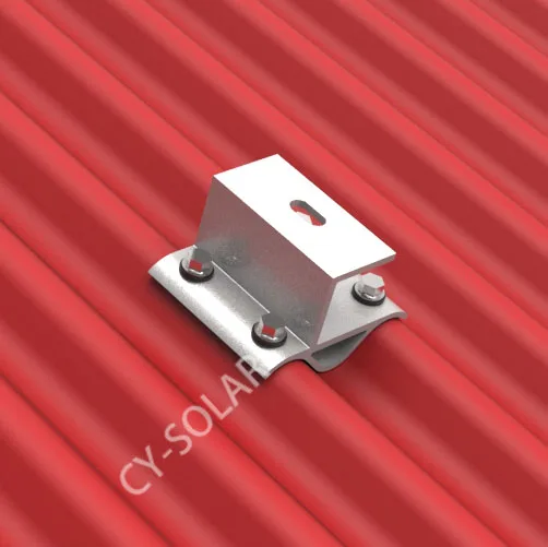 Aluminum Clamp Roof, Solar Tin Roof Clamp for Corrugated Metal for Home Soalr Panel Bracket CY Solar Standing Seam Metal Roof CE