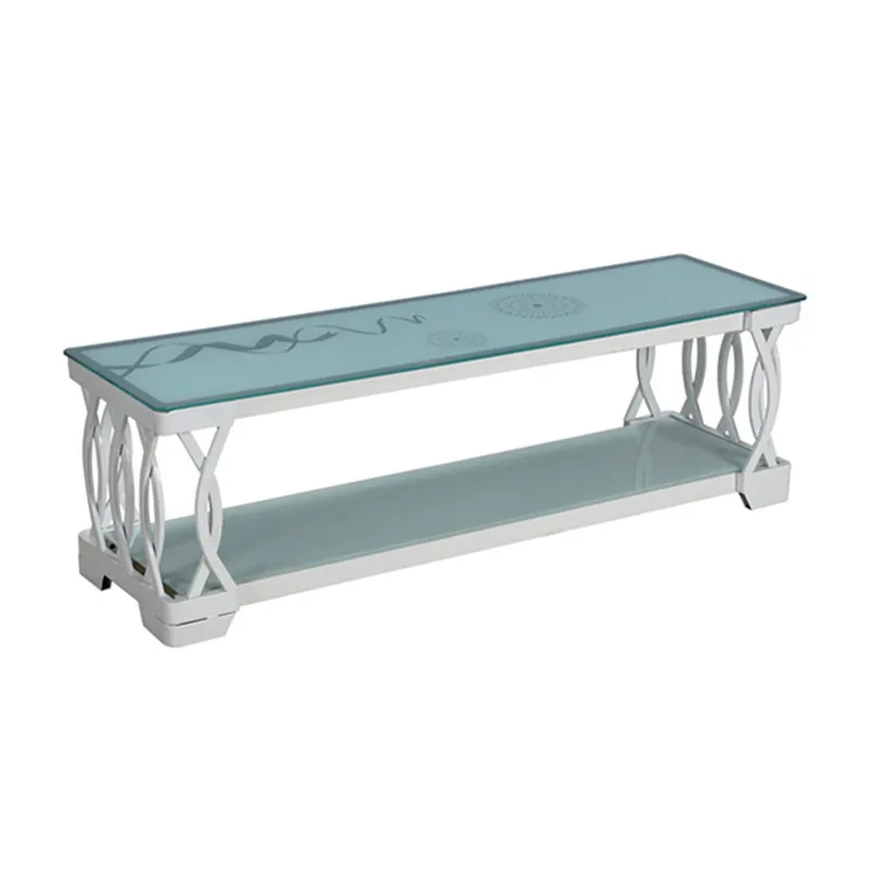2020 Latest Design Fashion Type glass tv stand furniture