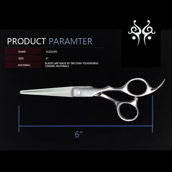 Professional Ceramic Material Hair Scissors For Hairdressers