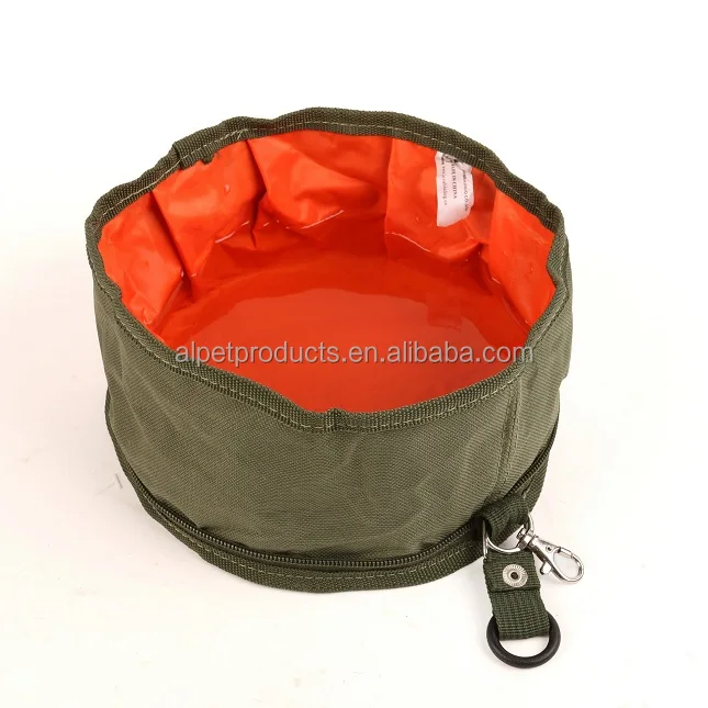 
Collapsible Fabric Travel Pet Bowl Portable Foldable Dog Food Water Bowl 