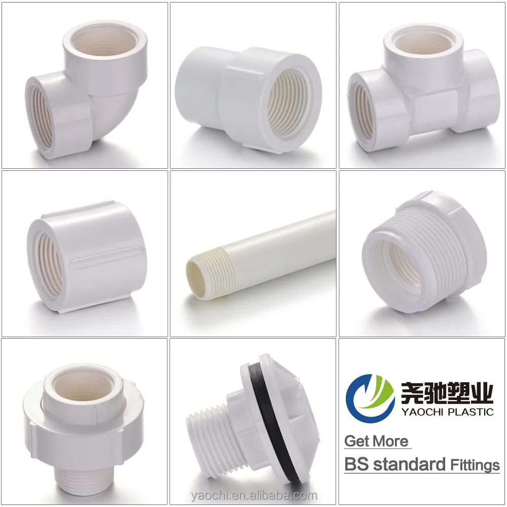 hot sale bs standard pvc pipe fitting male female tank connector