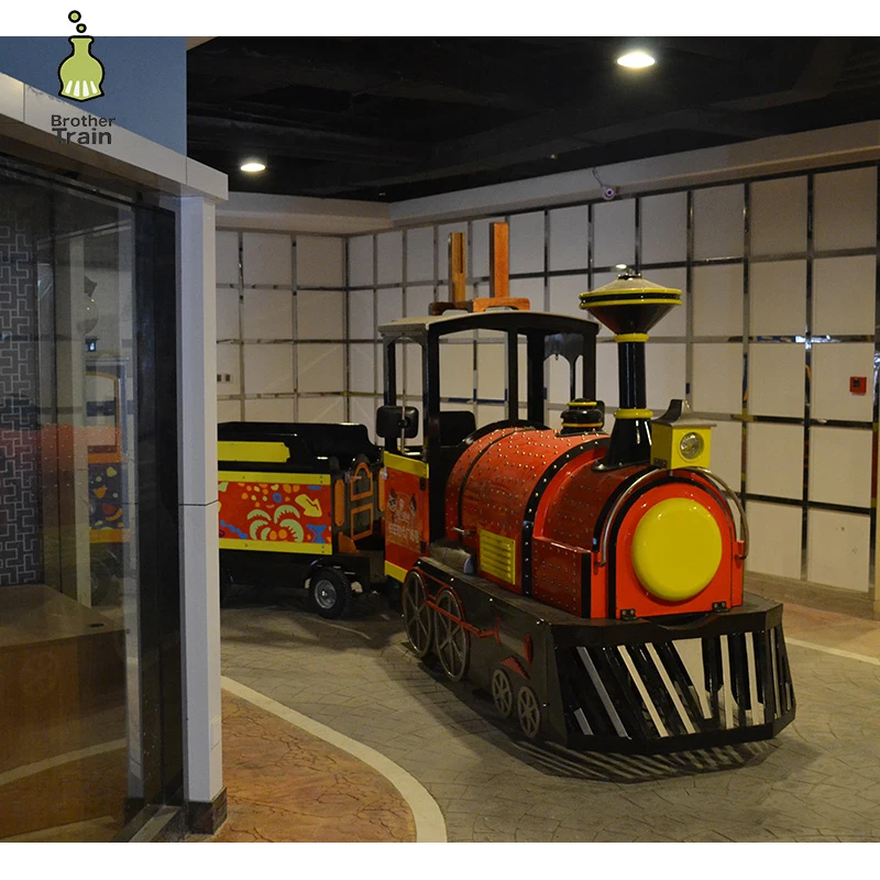 China Low price Trackless electric small battery locomotive for