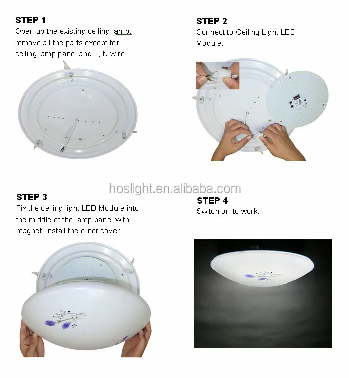 
Hottest 15W ceiling light led module/mc pcb board for the resource replacement of circle tube 