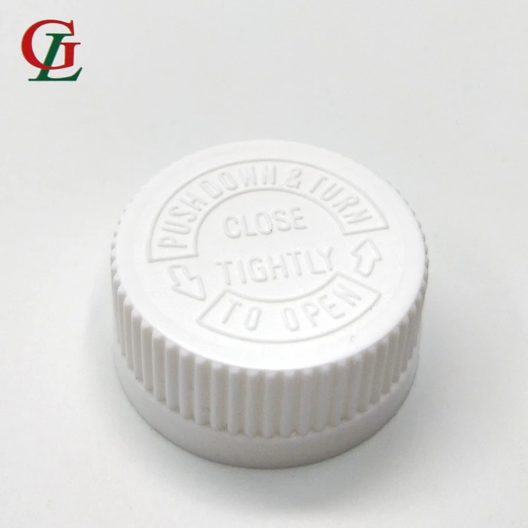PP 33/400 White Child Proof Cap, Double Wall Lid, Plastic Screw Cap for Bottle Round Inner Cap Insert Stopper for Bottles Accept