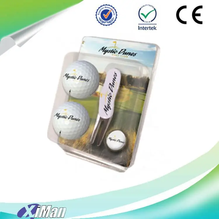 Custom transparent plastic clamshell blister packaging for 12 golf balls