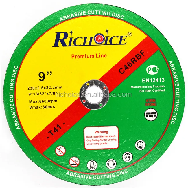  Профессиональное абразивное режущее колесо RICHOICE 7 дюймов для