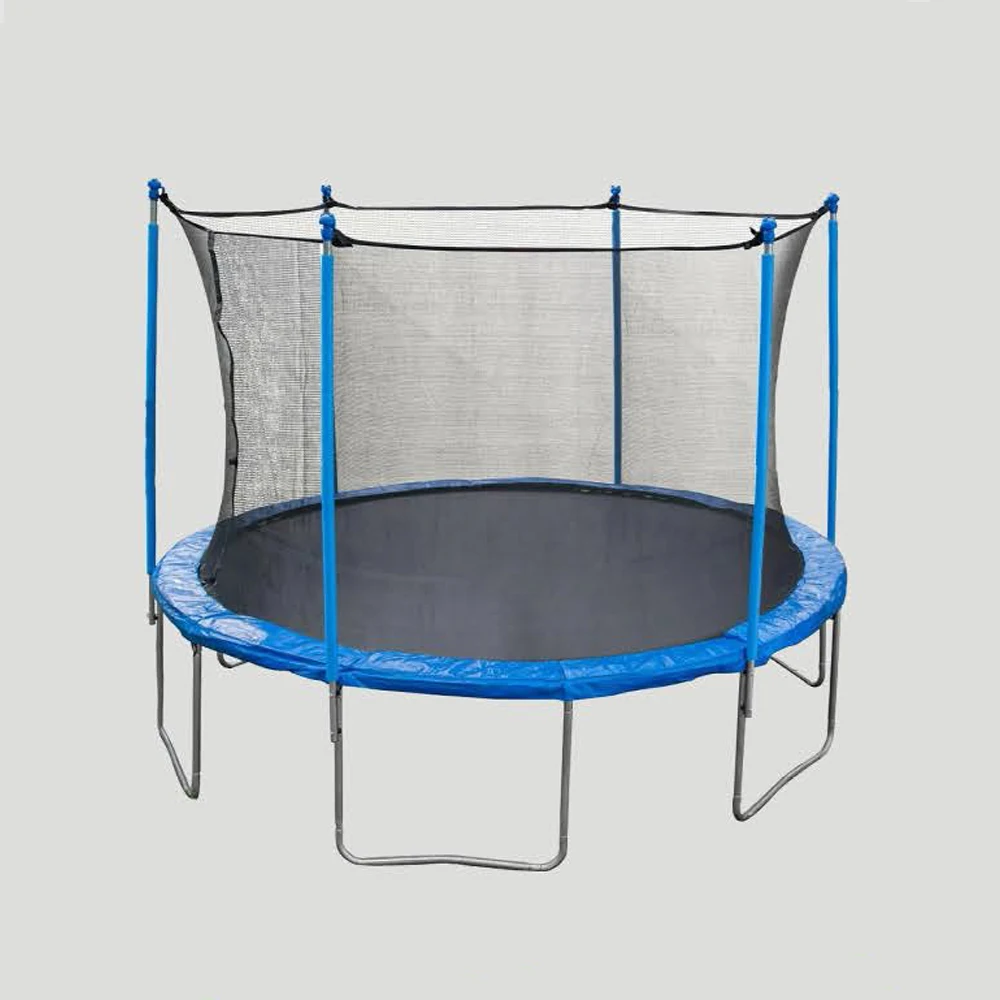 FUMJUMP 244cm 8ft inner net round blue  used trampoline