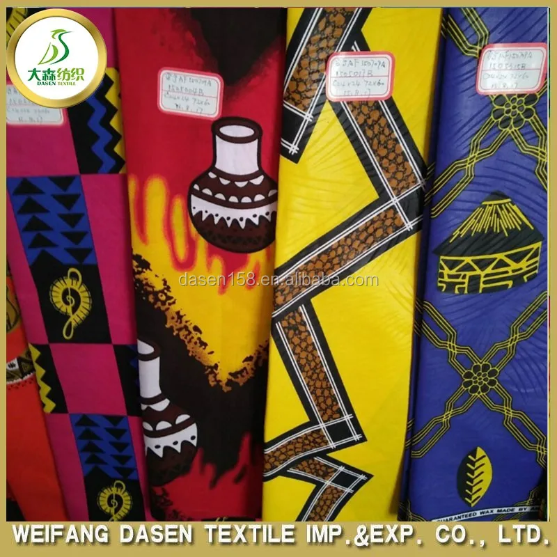 Export to Kenya polyester cotton african wax prints fabric