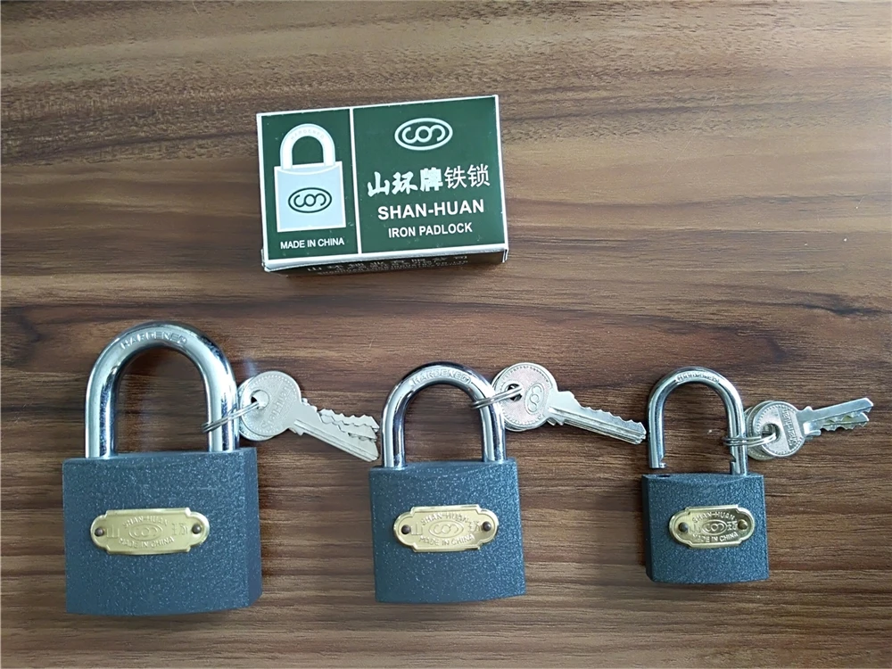Cheap and Popular Shengli Factory Wholesale Heavy Duty Grey Iron Padlock