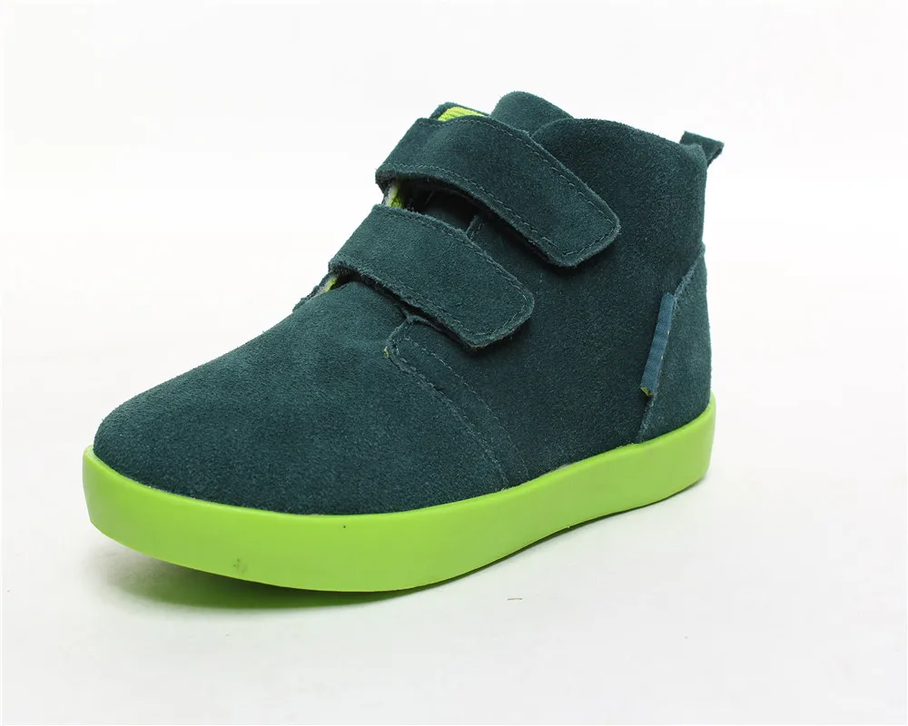 New arrival whole sale kids shoes for girl Genuine leather Cowhide high sport girl shoes