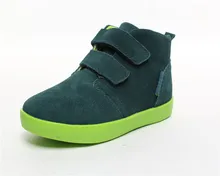 New arrival whole sale kids shoes for girl Genuine leather Cowhide high sport girl shoes
