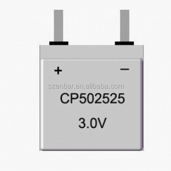 Enbar Ultra thin cell pack 3v IoT Device High Capacity 550mAh 502525 lithium manganese oxide battery manufacturer