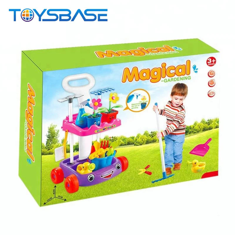 New Product Pretend Game Trolley Toy Kids Garden Set Toy chengji