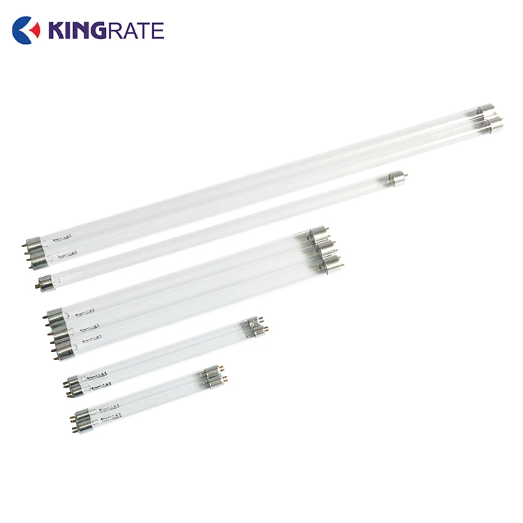 254NM 185NM Quartz Ultraviolet Sterilize Germicidal UV Lamps Tube 2 Side 2 Pins 6W 8W 11W 16W UVC Germicidal Light T5