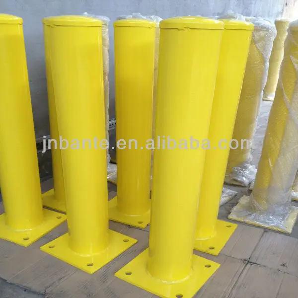 Removable steel parking barrier post